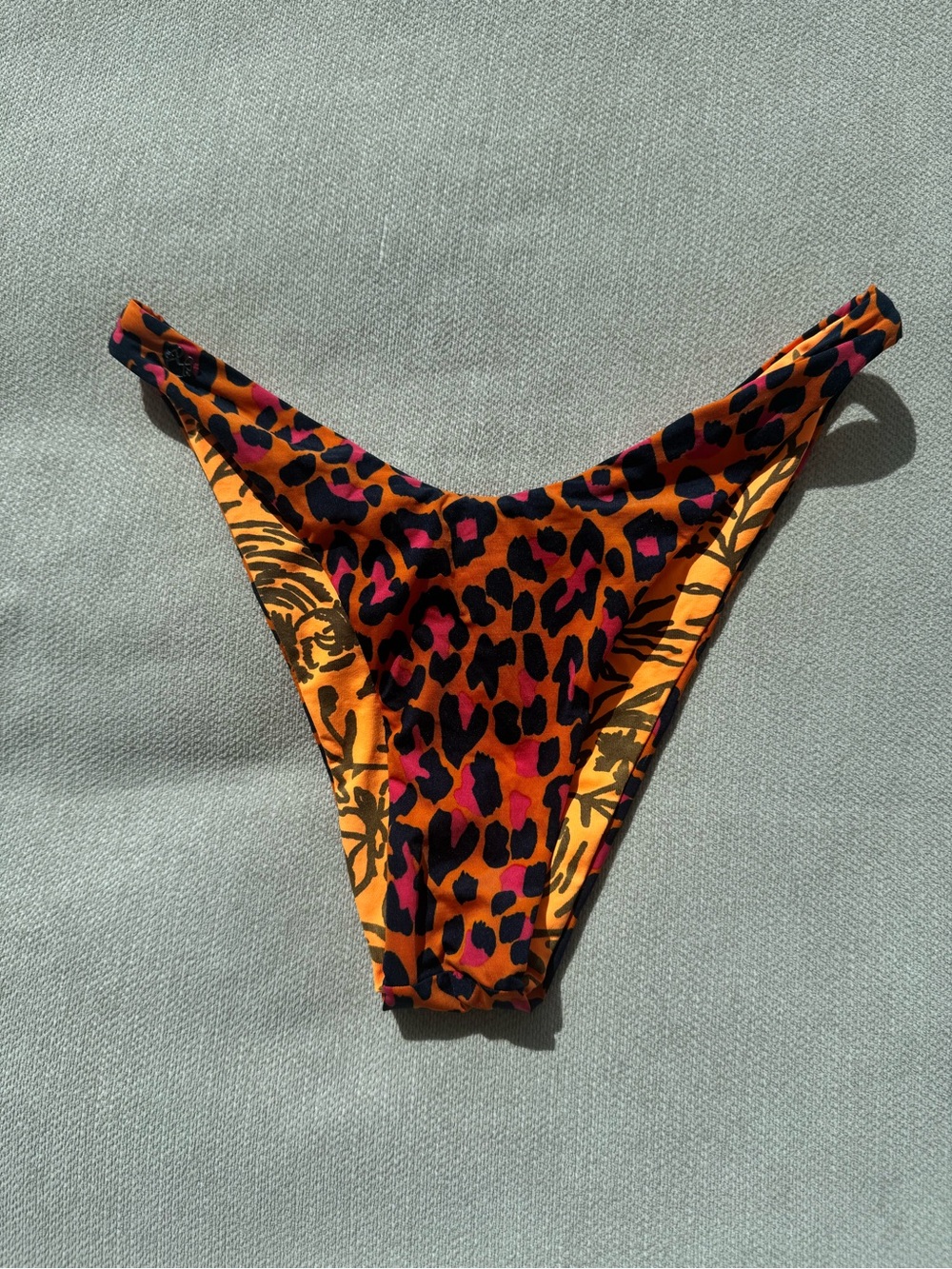 Maaji Reversible Women’s Orange Leopard Print Bikini Bottom